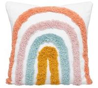 Atmosphera - Coussin enfant Arc-en-ciel tufté - 38 x 38 cm - Multicolore G
