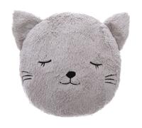 Atmosphera - Coussin enfant Chat - Diam. 27 cm - Gris Gris G