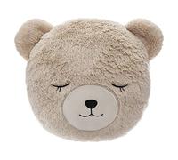 Coussin enfant ours beige D28cm - Atmosphera Créateur d'intérieur