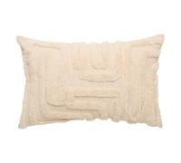 Atmosphera - Coussin Hawki rectangulaire, 38 x 58 cm, blanc