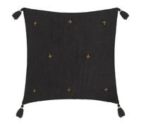 Atmosphera - Coussin Jamana 40x40cm Gris foncé