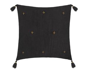 Atmosphera - Coussin Jamana 40x40cm Gris foncé