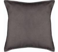 Atmosphera - Coussin Lilou déhoussable effet velours en polyester 55x55 cm - Gris Foncé - Lilou Gris G