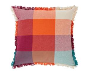 Atmosphera - Coussin Madras à Franges Yucatan 45x45cm