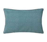 Atmosphera - Coussin - Motifs Otto - Coton - Bleu Canard - 30x50 cm