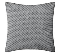Atmosphera - Coussin - Motifs Otto - Coton - Gris - 38x38 cm
