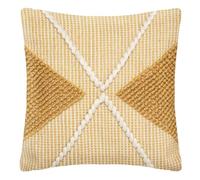 Atmosphera - Coussin R.O.W. - Plastique recyclé - Jaune Ocre 45x45 cm