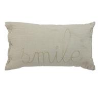 Atmosphera Coussin rectangulaire en gaze de coton - Vert