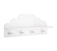 Atmosphera – Patère enfant Nuage – 4 crochets – Blanc