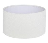 Atmosphera Créateur d'intérieur - Abat Jour en Tissu Bouclette "Beline" 40cm Blanc Blanc G