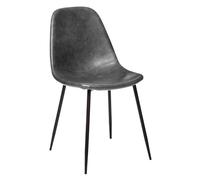 ATMOSPHERA CREATEUR D'INTERIEUR AC-Déco Chaise - L 53 x l 43 x H 82 cm - Métal - Gris