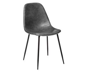 ATMOSPHERA CREATEUR D'INTERIEUR AC-Déco Chaise - L 53 x l 43 x H 82 cm - Métal - Gris