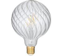 Atmosphera – Ampoule LED striée transparente D12,5 cm