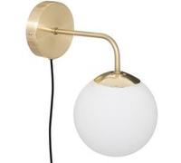 Atmosphera Créateur d'intérieur - Applique Murale Design "Dris" 15cm Blanc & Or Blanc G