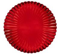 Créateur d'intérieur - Assiette de Présentation "Coquille" 33cm Rouge