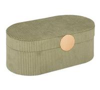 Atmosphera Créateur d'intérieur - Boîte à Bijoux en Velours "Enya" 25cm Vert Kaki Vert G