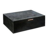 Atmosphera Créateur d'intérieur - Boîte à Bijoux Grainé 26cm Noir Noir G