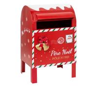 Atmosphera Créateur d'intérieur - Boîte aux Lettres de Noël Pôle Nord 36cm Rouge