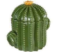 Atmosphera - Boîte déco yuca céramique Vert 16xh15,5x11cm
