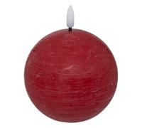 Atmosphera Créateur d'intérieur - Bougie Boule à LED "Molia" 10cm Rouge