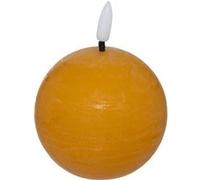 Bougie boule à led ""Molia"" D12cm jaune - Atmosphera createur d'interieur