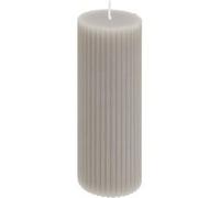 Bougie Déco Demi 14cm Gris Clair
