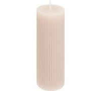 Bougie Déco Demi 14cm Taupe