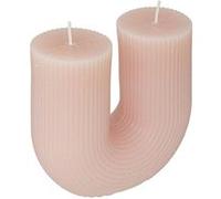 Atmosphera – Bougie en U Demi en coton H12 cm 400 g Rose