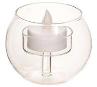 Atmosphera Créateur d'intérieur - Bougie LED en Verre "Bola" 8cm Transparent Transparent