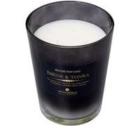 Atmosphera - Bougie Parfumée Alma Ébène et Tonka - Verre Fumé - D 13,2 x H 16,2 cm, 855g - Combustion 100h - Pour Salon, Chambre, Décoration d'Intérieur