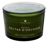 Atmosphera Créateur d'intérieur - Bougie Parfumée en Verre "Glowy" 440g Nectar d'Orchidée Vert G