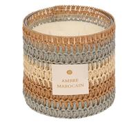 Atmosphera Créateur d'intérieur - Bougie Parfumée en Verre "Zaya" 1400g Ambre Marocain