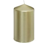 Bougie Ronde Déco Satin 12cm Or