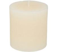 Atmosphera - Bougie ronde Olia D6,7cm blanc ivoire