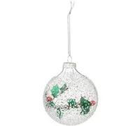 Atmosphera Boule de Noël en verre - Transparent