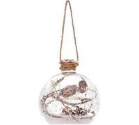 Boule de Noël Fiole Marron Glacé 9cm Naturel