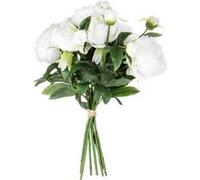 Atmosphera Créateur d'intérieur - Bouquet de Fleurs "13 Pivoines" 50cm Blanc Blanc G