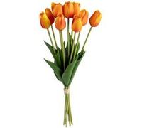 Atmosphera - Bouquet 10 Tulipes artificielles James Orange h48cm