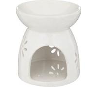 Brûle-parfum ""Izor"" en céramique D9cm blanc - Atmosphera Créateur d'intérieur