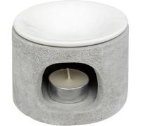 Brûle-parfum ""Olioa"" ciment 11x7cm - Atmosphera Créateur d'intérieur