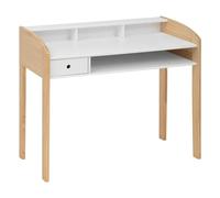 Atmosphera - Bureau enfant Primaire L100 cm Blanc et bois