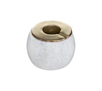 Atmosphera Créateur d'intérieur - Cendrier Rond en Marbre "Edi" 12cm Blanc
