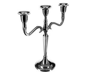 Atmosphera Créateur d'intérieur - Chandelier 3 Têtes en Métal Lumos 27cm Argent