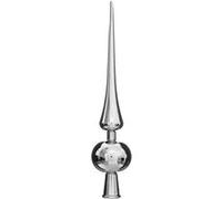 Atmosphera Créateur d'intérieur - Cimier 1 Boule pour Sapin "Maison" 28cm Argent Argent G