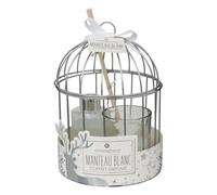 Atmosphera Créateur d'intérieur - Coffret Bougie & Diffuseur Parfum Lola 20cm Blanc