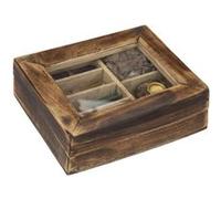 Atmosphera Créateur d'intérieur - Coffret d'Encens en Bois "Taly" 25cm Marron Marron