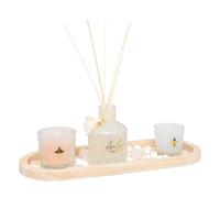 Atmosphera Créateur d'intérieur - Coffret Senteur Plateau "Wild Romance" 32cm Ambre