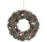 Couronne de Noël Pomme de Pin 48cm Marron