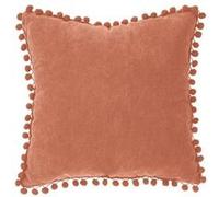 Atmosphera - Coussin Pompons - Rose Terracotta - 40x40 cm