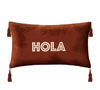 ATMOSPHERA CREATEUR D'INTERIEUR Coussin brodé Alicante Cannelle 38 x 58 cm